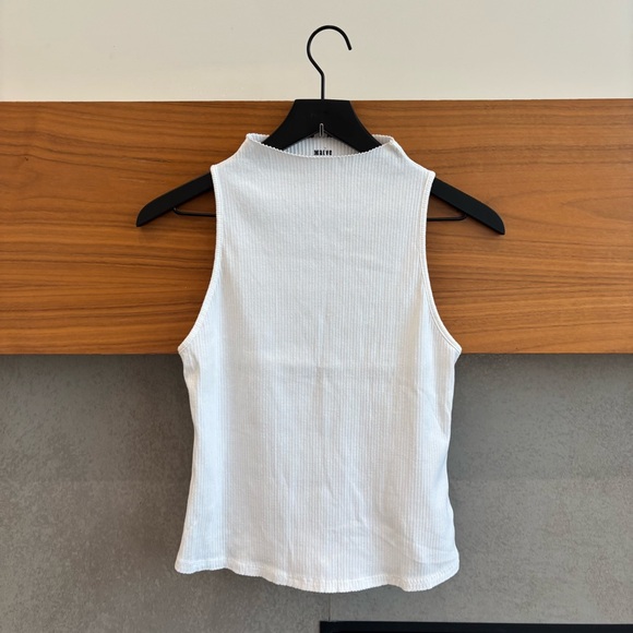 Anthropologie Tops - Maeve White Ribbed Top, Size M